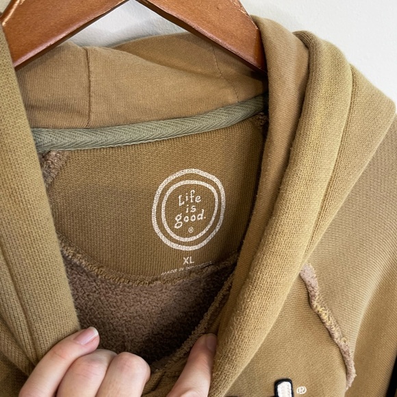 Life Is Good Men's Brown Hoodie Size XL - Picture 4 of 9